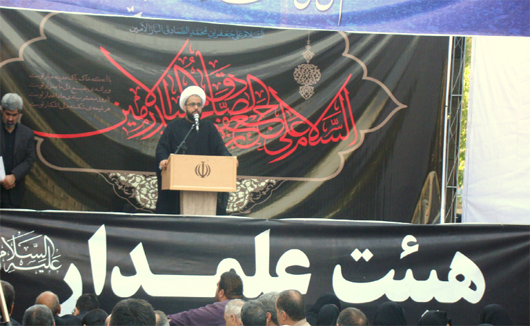 تجمع با شکوه عزاداران امام صادق علیه السلام در محله ی مجیـدیه تهران + گزارش تصویری
